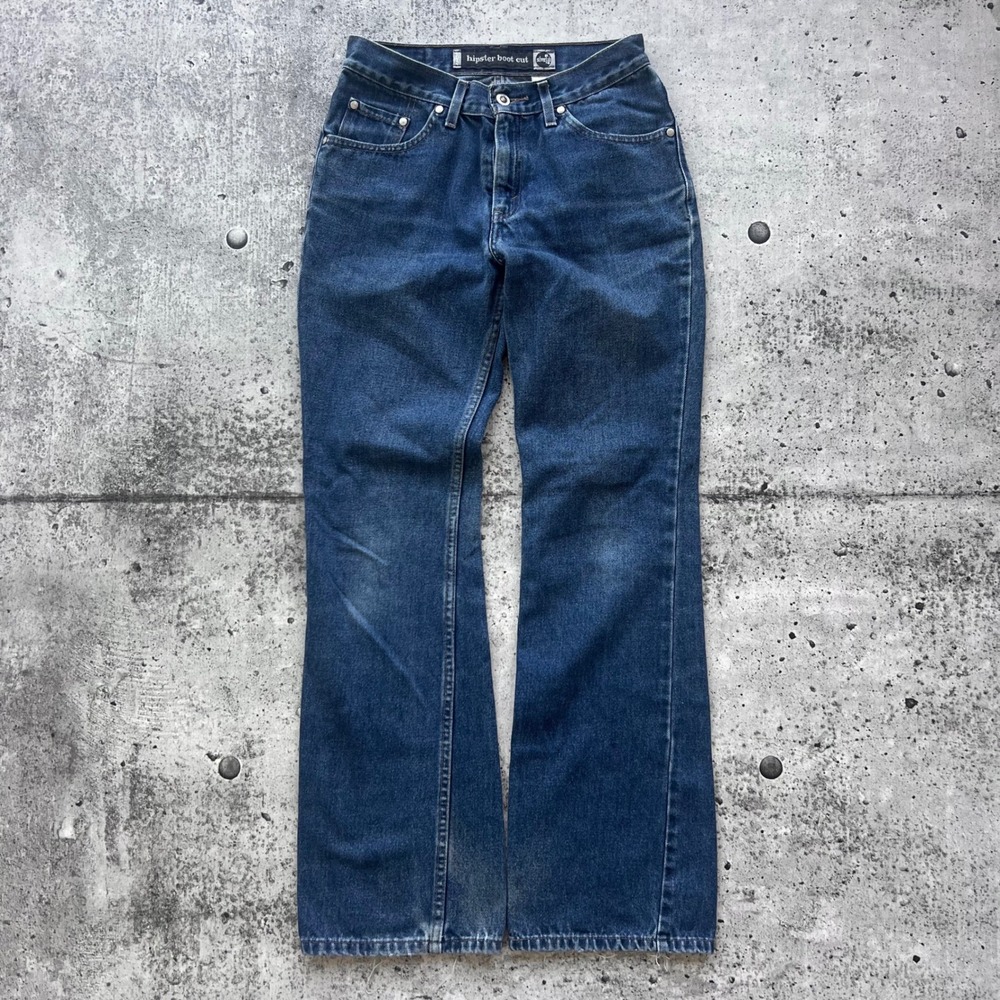 Vintage Levi's Jeans Womens 7M Blue SilverTab Hipster Boot Cut Flare Y2K 90s